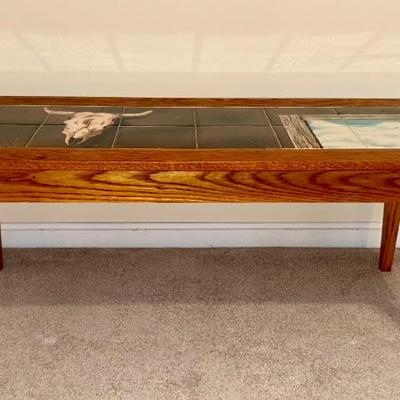 Local Artisan Crafted Tile Top Coffee Table