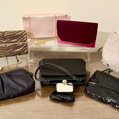 Whiting & Davis  - Satin & Velvet = Vintage Evening  Glam