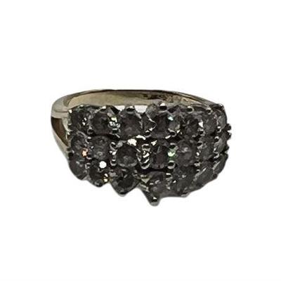 Lot 146 
Nice 4.1 Gram 14K Gold 3 Carat Natural Diamond Ring Size 7