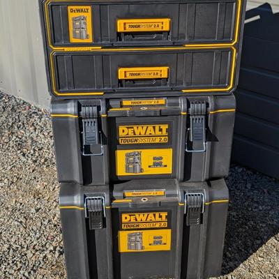 DeWalt ToughSystem 2.0 Rolling Tool Storage Stack – 3 Boxes + Cart