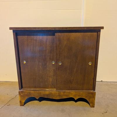 Mid-Century Media Console Cabinet