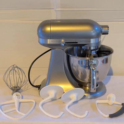 KitchenAid Artisan Mini Stand Mixer – Silver – With Attachments