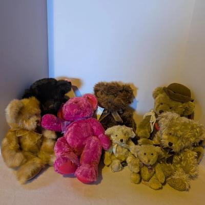 Collection of Russ Berrie Bears – Pennington, Venus, Radcliffe, Mackenzie, Beresford & Dude