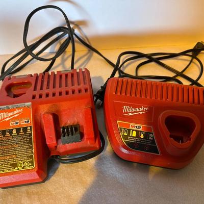 Milwaukee Battery Charger Lot – M12/M18 + M12 Charger