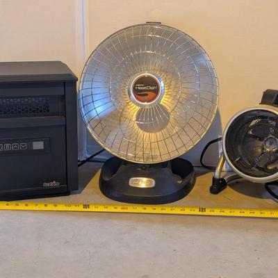 Lot of (3) Electric Heaters – Presto HeatDish, Utility Heater & Duraflame Heater