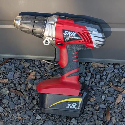 SKIL 18V X-Drive Cordless Drill/Driver with Battery (Untested)

