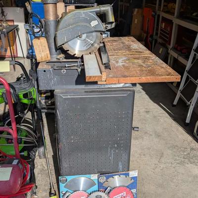 Craftsman Radial Arm Saw With Stand & Extra Blades – Tested & Working