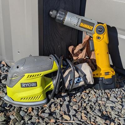 DeWalt DW920 7.2V Cordless Screwdriver & Ryobi Corner Sander – Tested Working