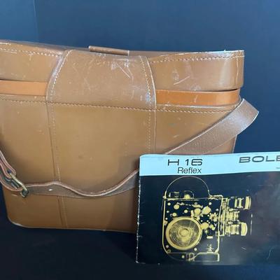 Vintage Paillard Bolex H16 Reflex 16mm Movie Camera Set w/ Lenses, Leather Case, Manuals & Access.