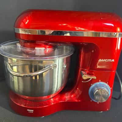 AUCMA 6.5-Qt Stand Mixer – Red – Model SM-1518N