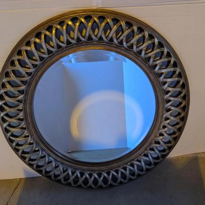 Large Decorative Round Wall Mirror – 46"