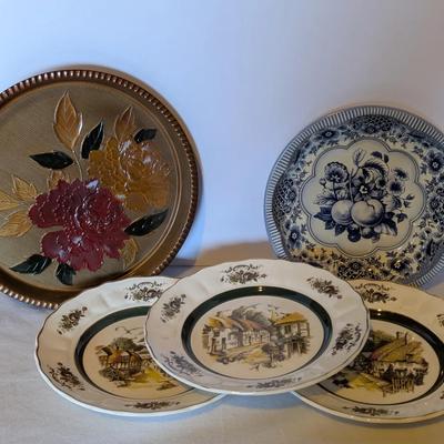 Vintage Decorative Plate Lot