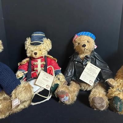Lot of 3 Hermann Mohair Collectible Teddy Bears + “Little Duffer” Bear – Limited Editions