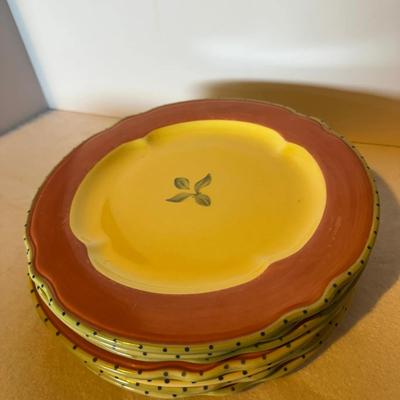 Pfaltzgraff The Secrets of Pistoulet Dinner Plates – Set of 7 – By Jana Kolpen