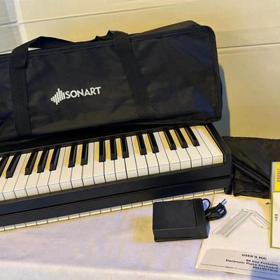 Sonart 88-Key Foldable Electronic Piano Keyboard – Portable Digital Piano w/ Carry Bag