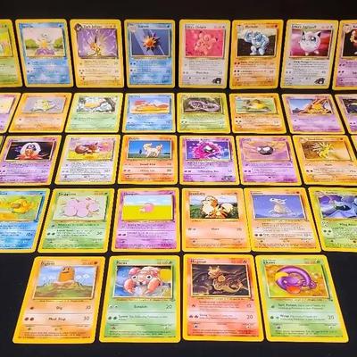 Vintage 1995–1998 Pokémon Card Lot ft. Dark Jolteon, Erika’s Clefairy, Machoke, Magmar, Paras & More