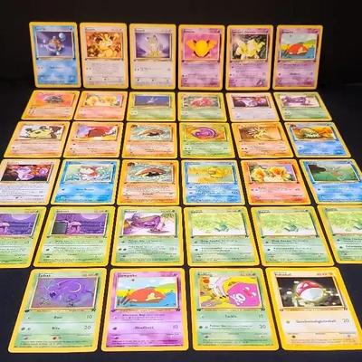 1995–1998 1st Edition Pokémon Cards – Classic Water & Psychic Types Incl. Horsea, Shellder, Zubat