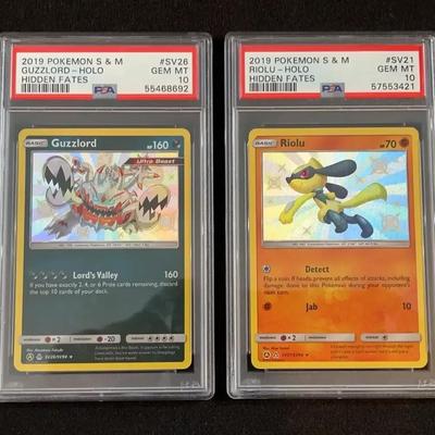 PSA 10 Hidden Fates Shiny Collection featuring Moltres, Zapdos & Articuno GX