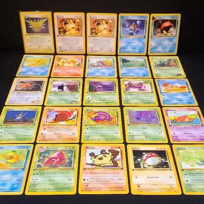 Early 1st Edition Pokémon Cards – Fan Favorites Like Zapdos, Psyduck, Abra, and Slowpoke