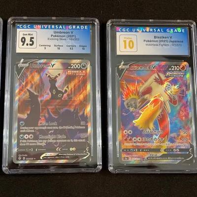 Graded Pokémon Showstopper Set featuring Blaziken V Gem Mint 