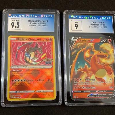 Graded Pokémon VMAX & Charizard Collection featuring Radiant Charizard Gem Mint 9.5