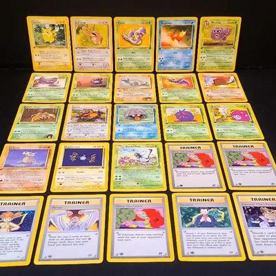 Vintage Pokémon Collection – 1st Ed. Pikachu, Ekans, Beedrill + Rocket/Gym Trainers (1995–1998)