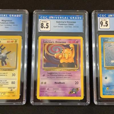 PSA & CGC Vintage Pokémon Showcase – Base Set & Gym Heroes Classics