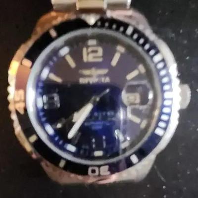 Invicta Pro Diver Watch With Silver Tone Band