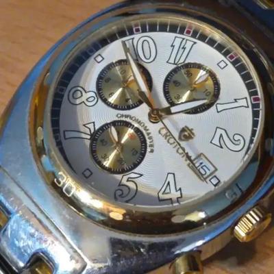 Croton Men's Watch With Two Tone Band And Dial