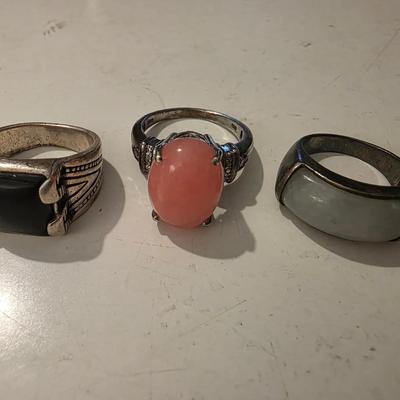 Trio of Sterling Rings