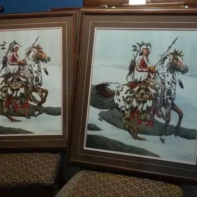 "Guardian Spirits" by Bev Doolittle - Pair of Signed and Numbered Lithographs