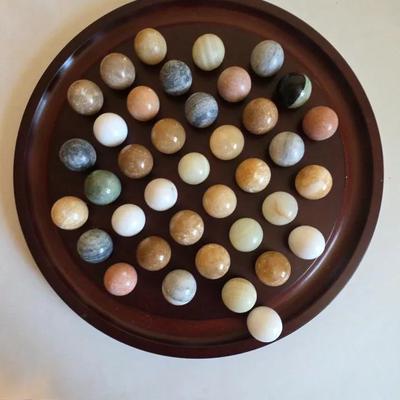 Vintage Bombay Company Marble Solitaire Game