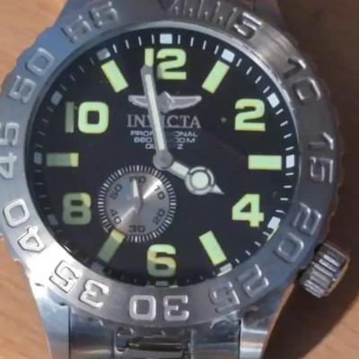 Invicta Pro Diver Men's Watch In Silver Tone