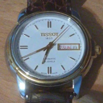 Tissot Seastar A660/760K Two-Tone Men’s Watch with Brown Leather Strap