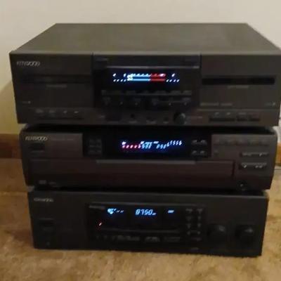 Kenwood AV Surround Receiver, 5 Disc CD Player And Double Cassette Deck