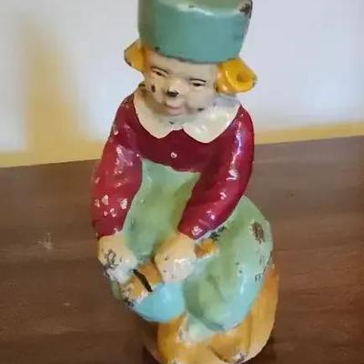 Dutch Boy On The Barrel Bank 