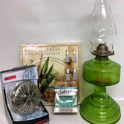 Vintage Oil Lamp, Aromatherapy Set, & More