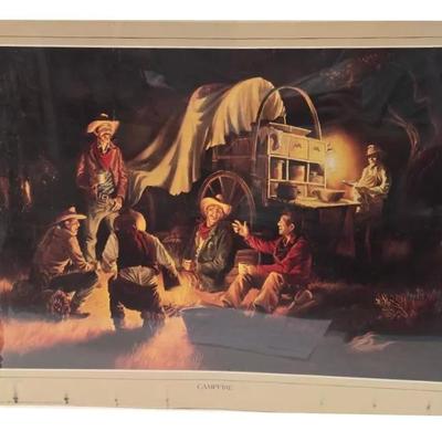 "Fred Lucas" 'Campfire' Print 