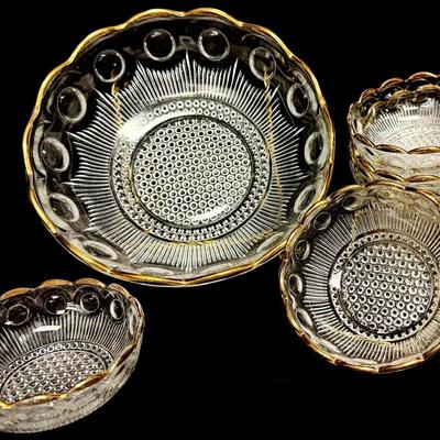 Vintage "Bartlett & Collins" Serving Bowls