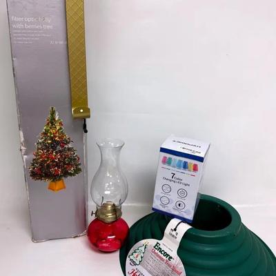 Oil Lamp, Fiber Optic Tree and More 