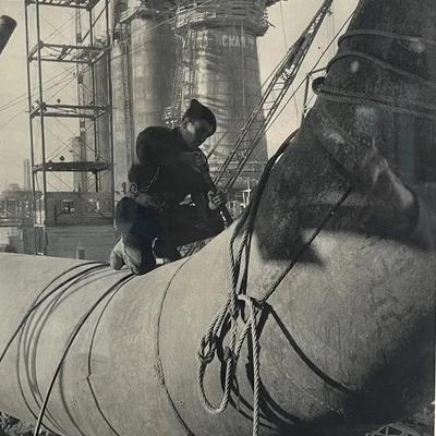 Margaret Bourke-White, “Steel Worker: Magnitogorsk” Photogravure 1931, Russia - Reserve