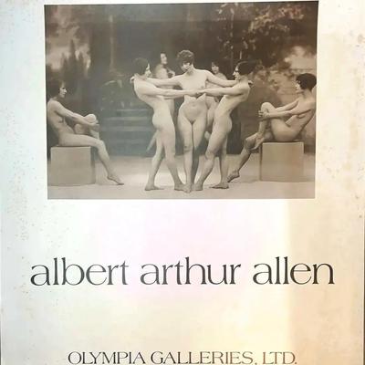 Albert Arthur Allen, Olympia Galleries Ltd December 1980 Exhibition Poster - Nude Potraiture