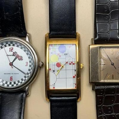 F Lloyd Wright Collection-Art Institute of Chicago, Hamilton W Co, Fossil Vintage Watches