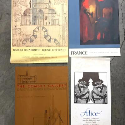1970s Art Posters - Florence, Italy; France; Beverly Hills, CA; UC Press