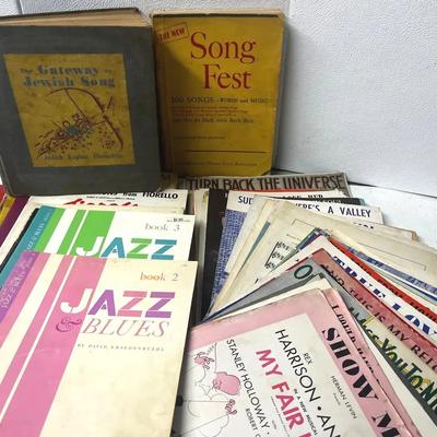 Antique and Vintage Piano and Guitar Music Score Sheets and Booklets c1930-40s