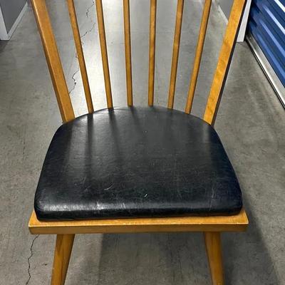 MidCentury Modern Conant Ball Spindle-Back Single Chair - LOCAL PICKUP ONLY