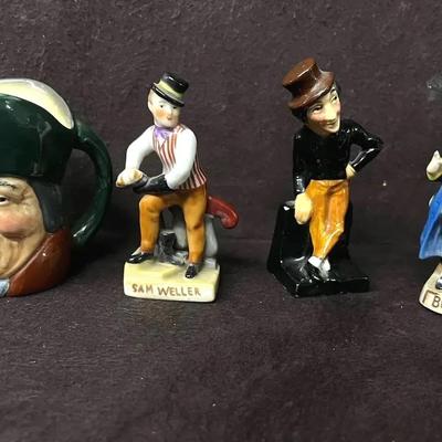 Charles Dickens Characters Finebone China Miniatures - Royal Doultons: Toby Philpots Mug & Jingle