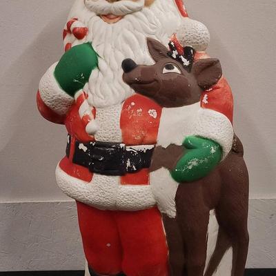 TPI Santa w/ Reindeer Blow Mold