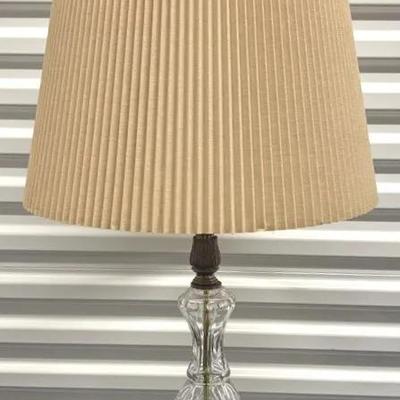 Crystal & Brass Lamp