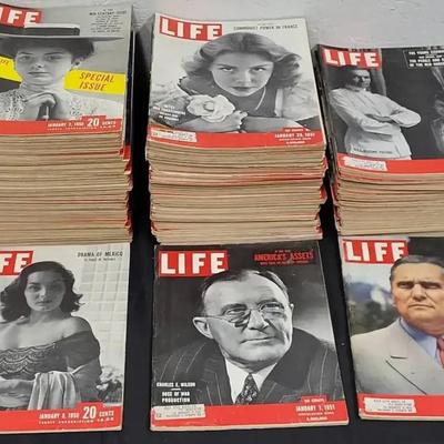 1950s Life Magazines - Lot 1